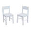 Pastels Collection Children's 3 Piece Solid Wood Square Table and Chair Set
