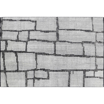 Tapis rectangulaire en laine noué à la main Stuart Street