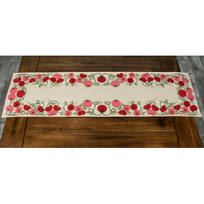 Drexal Tomato Table Runner (14"x27")