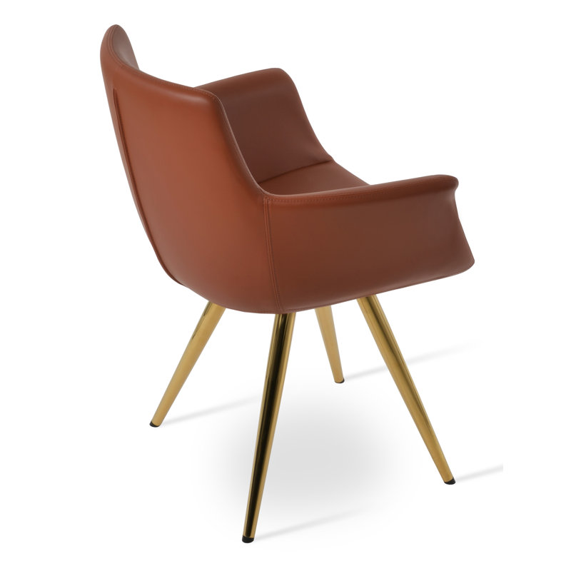Fauteuil Bottega Star, Cannelle, Or