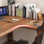 Bureau d'écriture en L en bois massif brun noisette-118354607-118354600-118354603