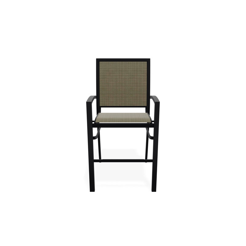 Kendall Outdoor 26'' Counter Stool, Black, Elevation Stone