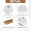 35,43 po X P 18,11 po P 8,15 po Meuble-lavabo mural simple H en bois naturel avec acrylique blanc