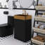 Meuble-lavabo autoportant à rayures 20 po avec lavabo intégré en acier inoxydable 304 brossé