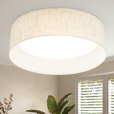 Plafonnier encastré cylindrique rond de 16 po à intensité variable 5 lumières