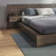 Chambre à coucher moderne Kaphan - Lit plateforme avec tête de lit et tables de chevet (2) - Assemblage facile, aucun sommier requis-37111037-60439304