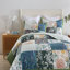 Ensemble de courtepointe réversible 100% coton à motif floral-113494282-102042629