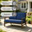 Solid Wood Teak Outdoor Loveseat With Cushion And Arms-1591383990-1591383977