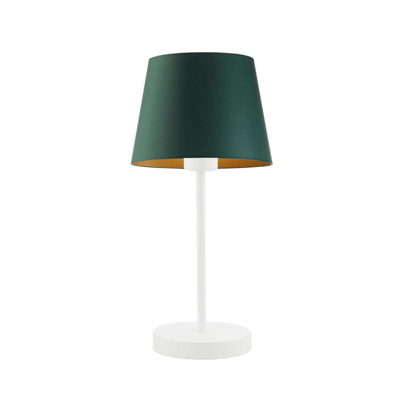 Geehan Metal Table Lamp, White, Green