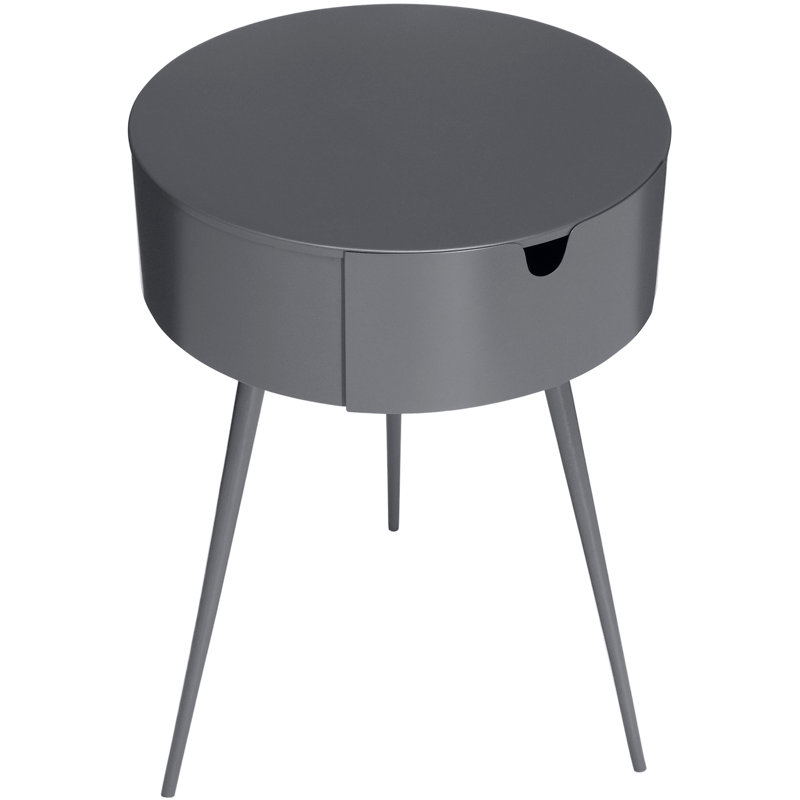 Biscette 1 Drawer Nightstand, Gray