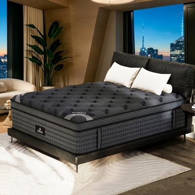 Matelas hybride extra épais Newton de 16 po en mousse à mémoire de forme haute résilience, ferme et moelleux, avec gel, isolation des mouvements et protection de la colonne vertébrale, idéal pour les hôtels, les chambres et les appartements.