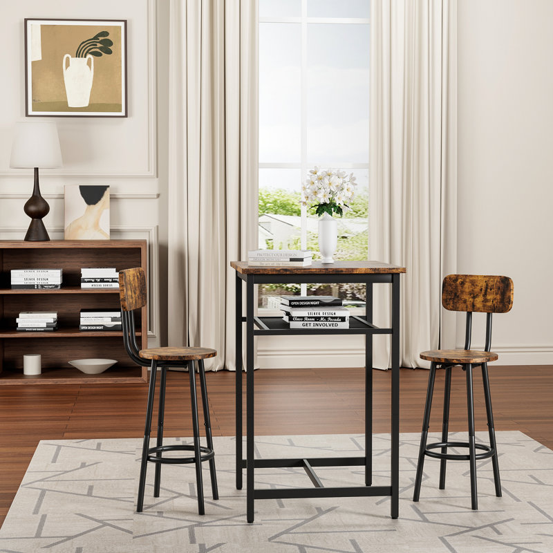 Bar Table, Equipped With 2 Bar Stools