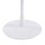 Ensemble de salle à manger 5 pièces pour cuisines compactes et bars à domicile, table en marbre blanc et 4 chaises, largeur de 27 pouces peu encombrante