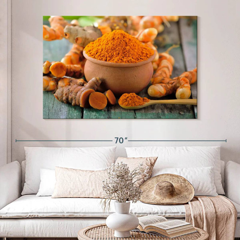 Yarlin Golden Turmeric Spice, 34" H x 51" W
