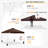 Pop Up Canopies 10 Ft. W x 10 FT. D Metal Party Tent Canopy-98364443