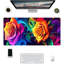 Tapis de souris rose psychédélique, grand format, décor de bureau pour les fêtes, 30 x 70 cm