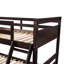 Lit superposé Revon avec rangement et bois de pin rustique