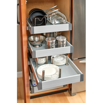 Rev-A-Shelf Wood Trim to Fit Drawer Peg Board Insert with Vinyl Coating (Pegs Sold Separately)