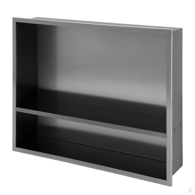 Stainless Steel Shower Niche , Gunmetal Black