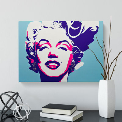 Pop Art Marilyn Monroe Vol.6 Abstract - Wrapped Canvas Print
