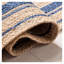 Tapis bleu / brun en jute tissé à la main Gassaway-547095096