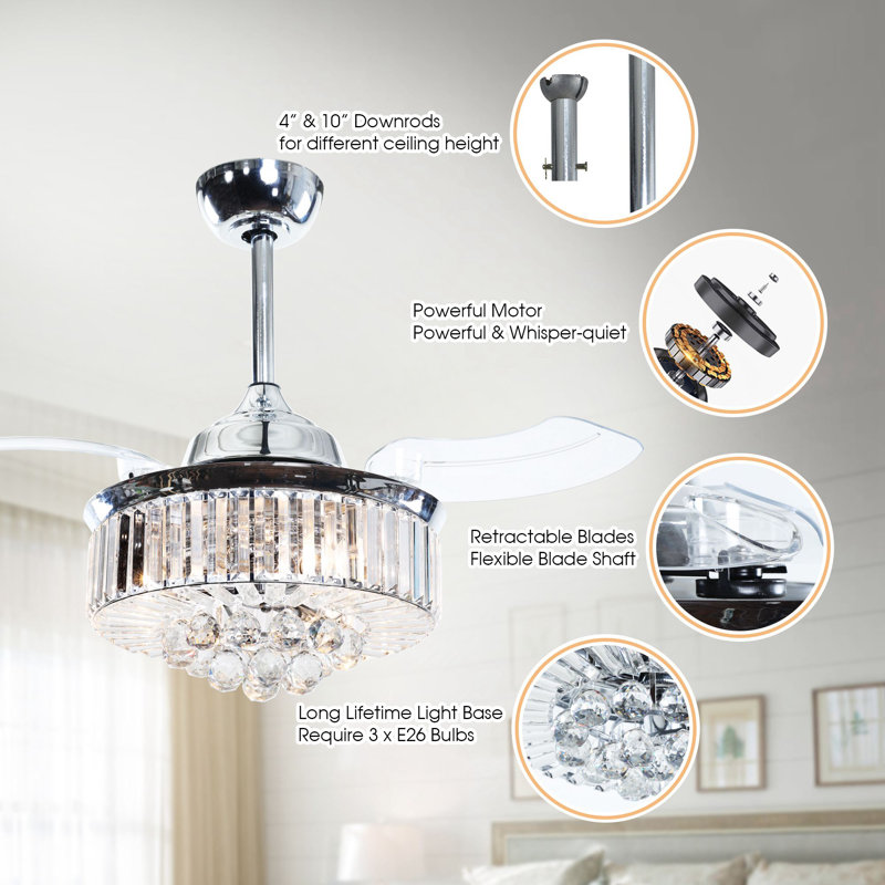 36'' Ceiling Fan with Light Kit