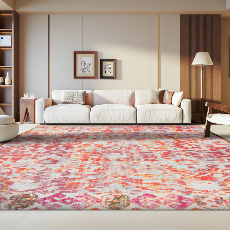 Tapis à motif géométrique Dylanthomes Performance, Rectangle 8 pi x 10 pi