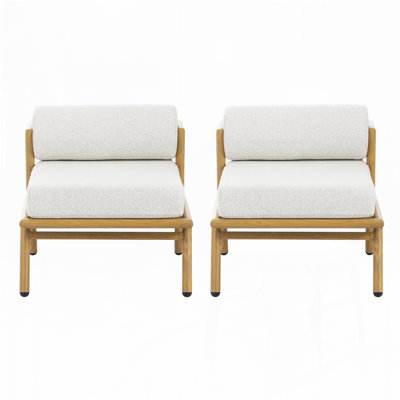 Kolten Patio Modern Lounge Chairs With Cushions
