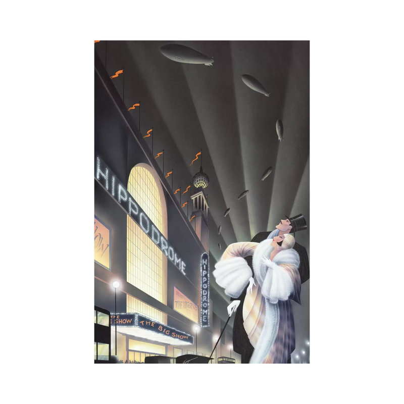 «The Hippodrome» par Robert Hoppe, impression sur toile tendue, H 60 po x l 40po x P 1,5 po