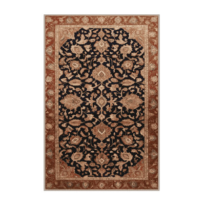 Machine Washable Persian Brown Area Rug