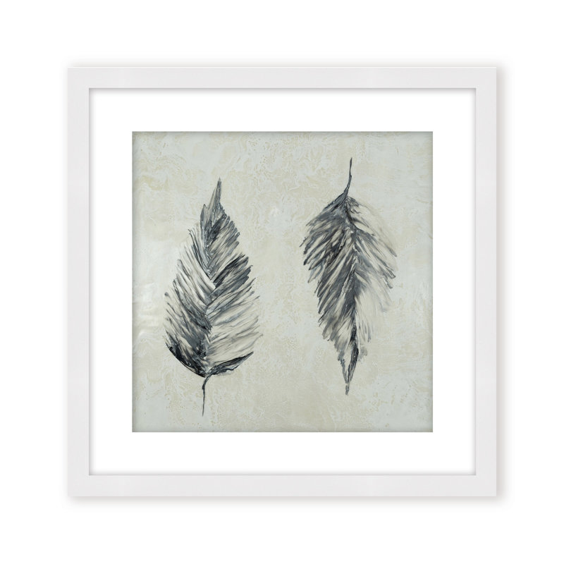 Nature Inspired "Silver Foliage" Canvas Wall Art By , Framed Matted Print, 20" H x 20" W x 1.125" D, Gold