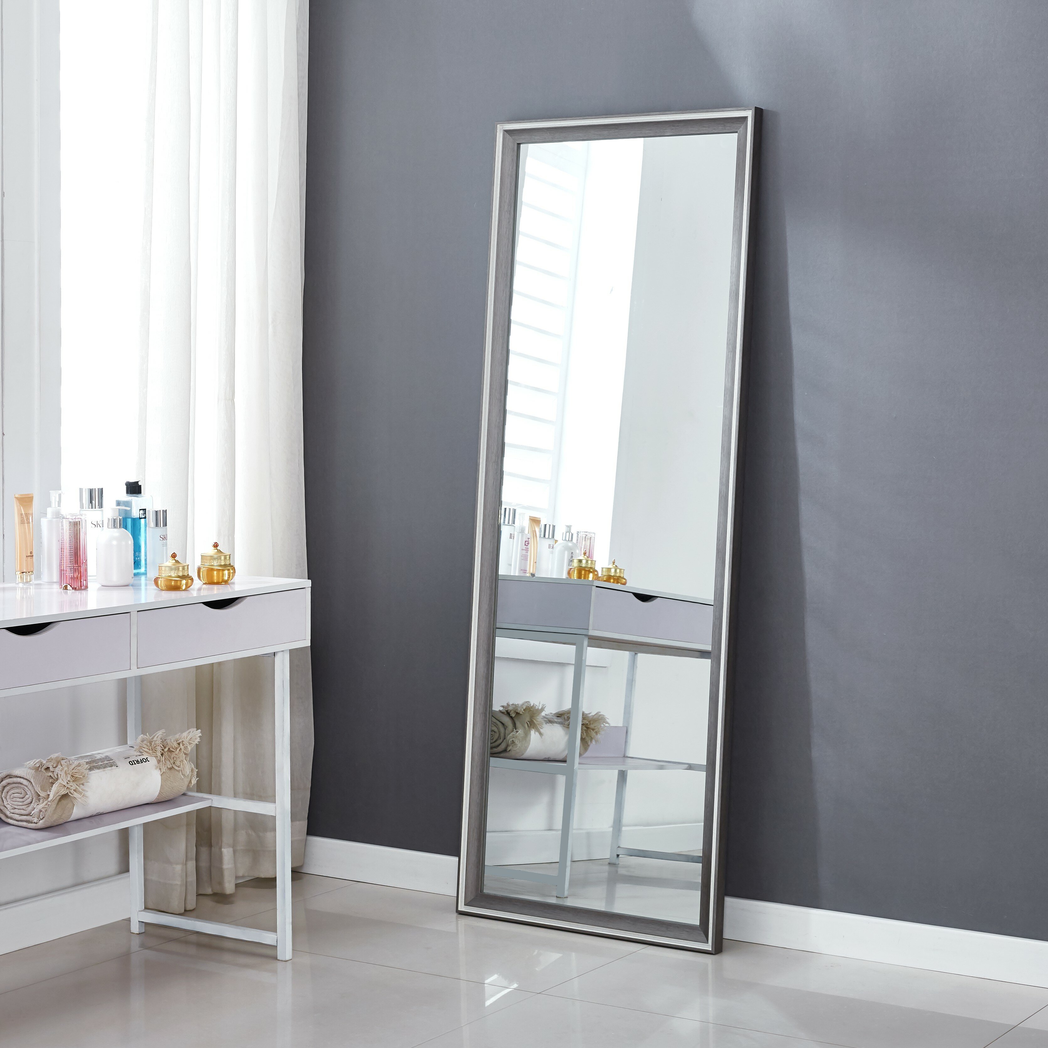 Gracie Oaks Aranmore Solid And Engineered Wood Flat Mirror & Reviews ...