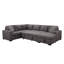Canapé-lit modulaire faisant face à gauche de 123,5 po de largeur-847244358