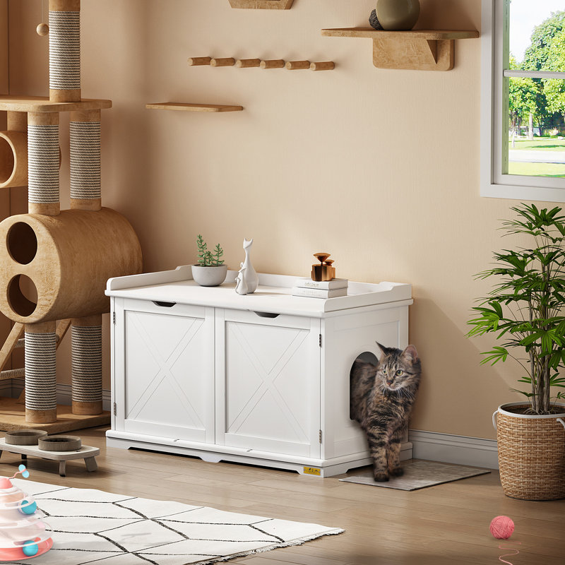 Toilette pour chat Northpoint, Blanc