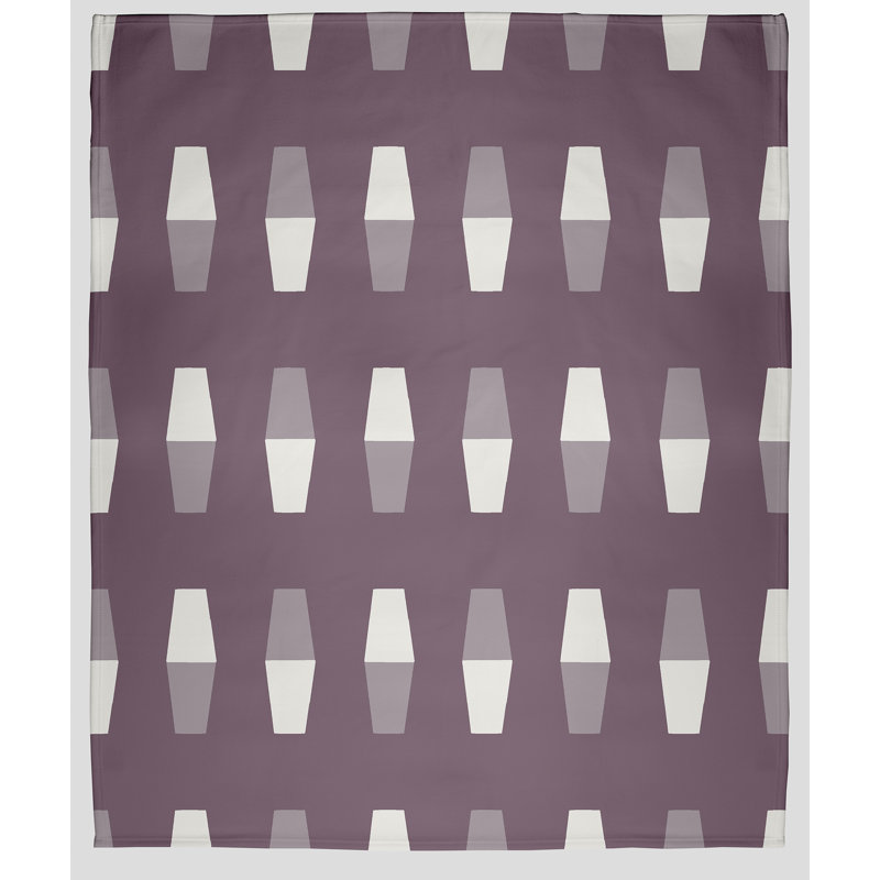 Couverture polaire Nantucket, L 60 po x L 80 po, Mauve poussiéreux
