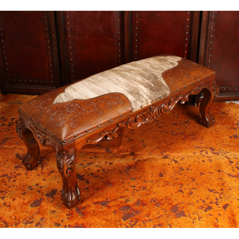 Aminah Upholstered Bench, Gold