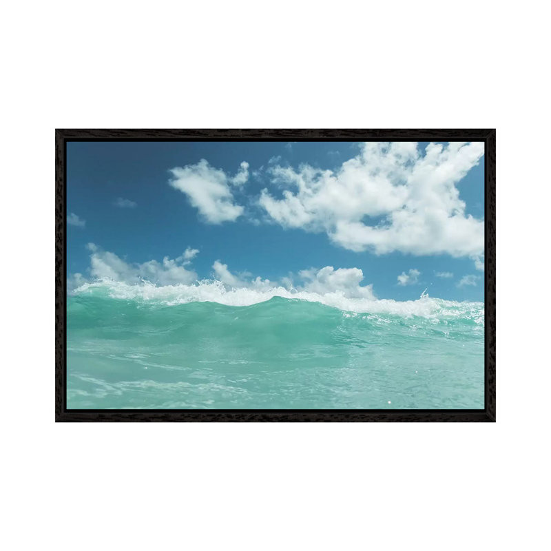 Hawaii Water VI by Bethany Young - Print on Canvas, 45.72cm H x 66.04cm W x 3.81cm D, Black Framed