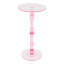 Table d'appoint 17,7 po en acrylique, table de bout ronde en spirale sculptée avec base stable pour le salon-599701385-599701387