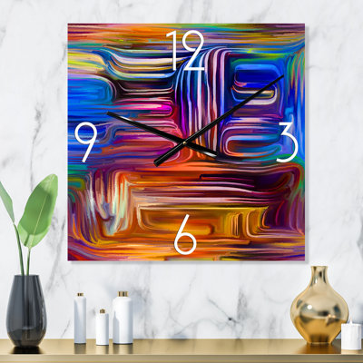 Colour Fusion V - Modern Wall Clock