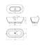 59'' x 29.5'' Freestanding Soaking Solid Surface Bathtub