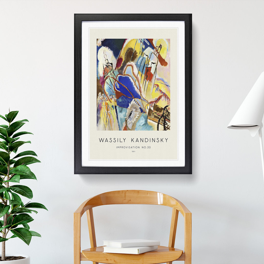 Improvisation No.30 by Wassily Kandinsky - Picture Frame Painting