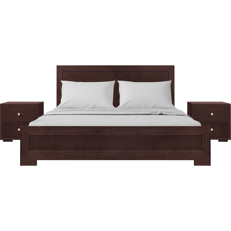 Trent Platform 3-Piece Bedroom Set, Queen, Espresso