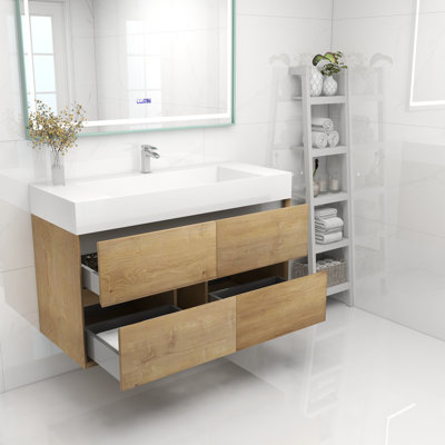Meuble-lavabo mural simple 48 po