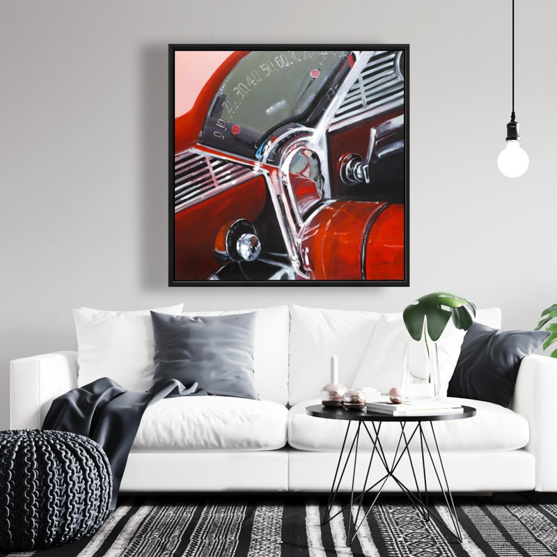 «Vintage Red Car Dashboard» sur