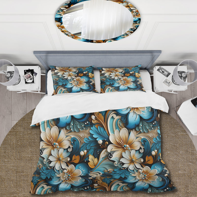 Ensemble de housse de couette Melode, Housse de couette pour très grand lit et 2 très