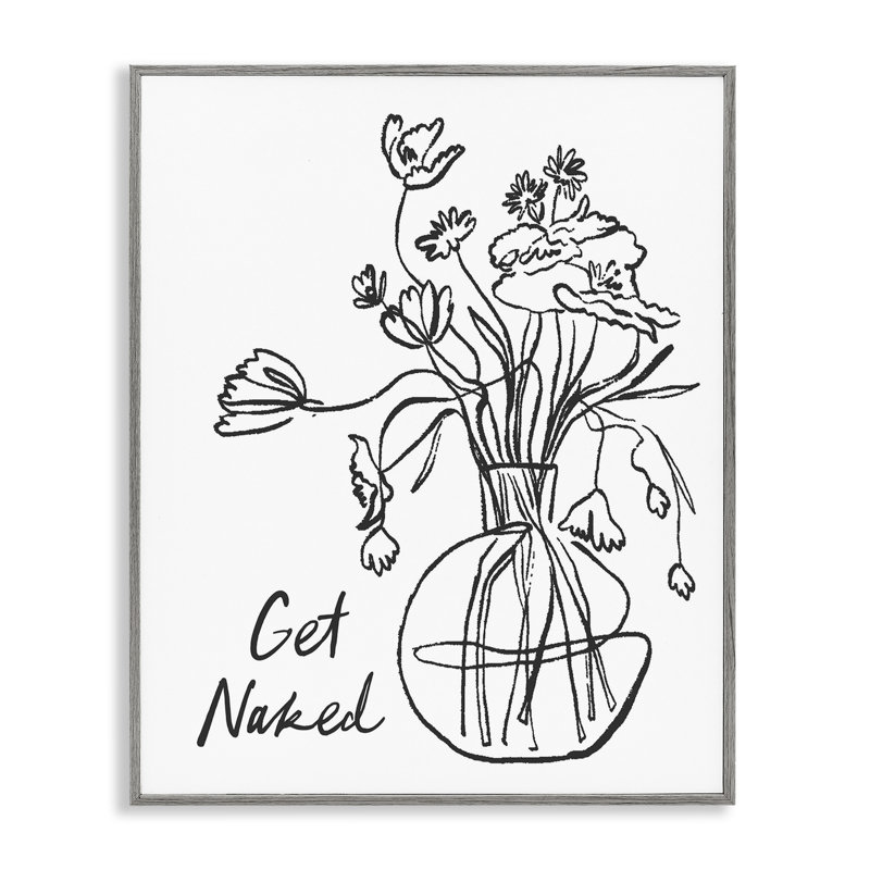 Giclée encadrée «Get NUE», H 20 po x l 16 po, Estampe numérique Farmhouse