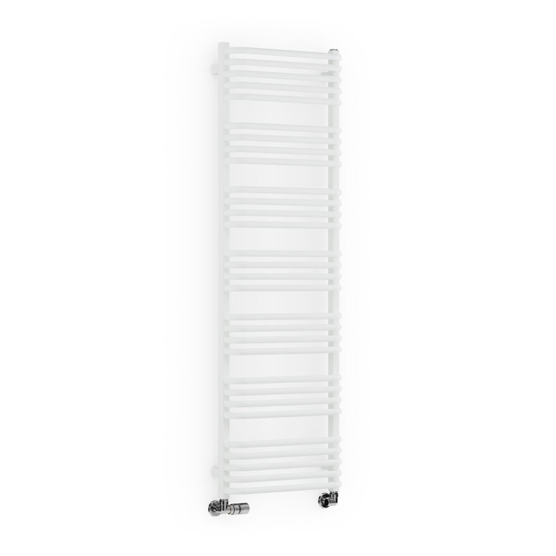 Alex Heated Towel Rail, White, 158 cm H x 50 cm W x 12 cm D