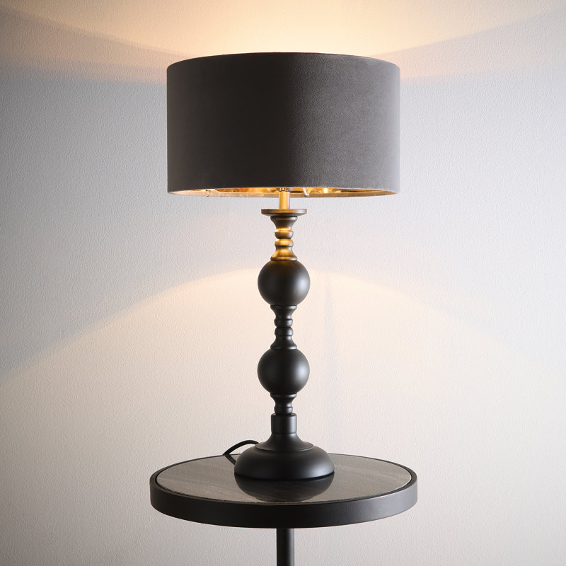 Arjina Metal Table Lamp, Grey