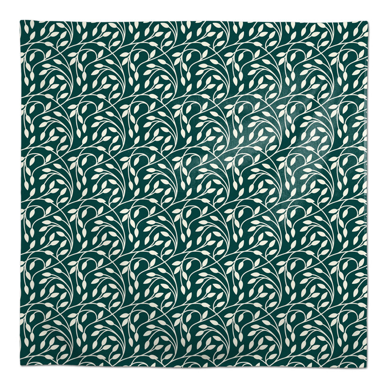 Nappe Circle Vine Red 2, Bleu sarcelle