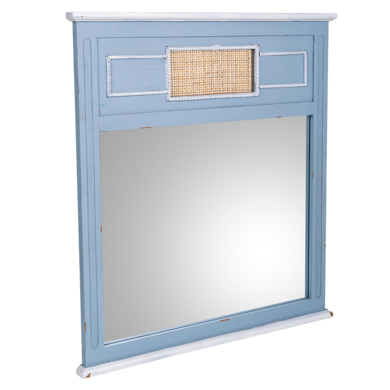 WOODEN WALL MIRROR